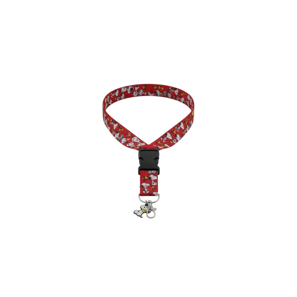 Peanuts Lanyard Unisex OS Red Snoopy Woodstock Charm Buckle VL701051RL.WM